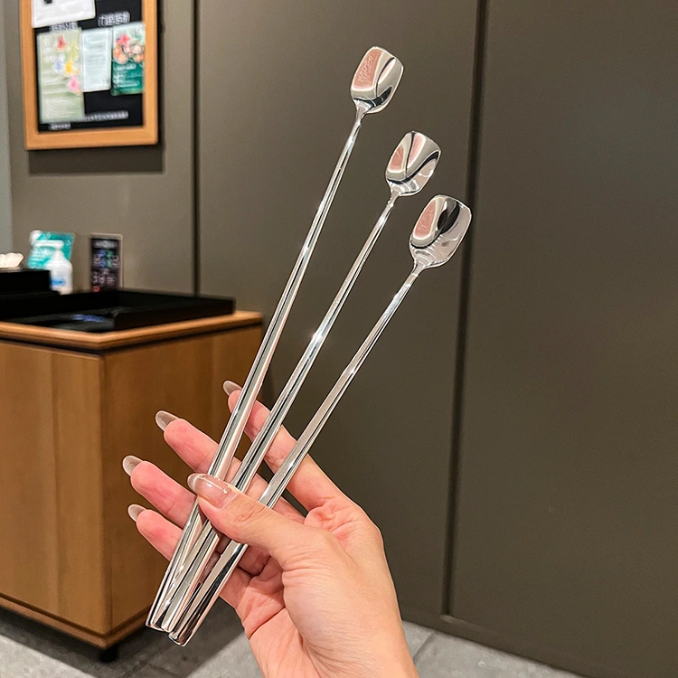 Cuillère à mélanger en acier inoxydable